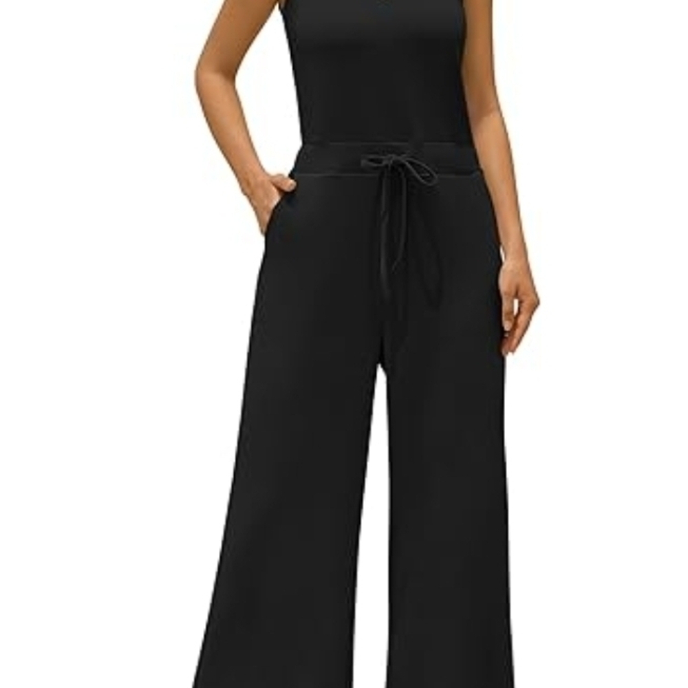 Zaful Women's Jumpsuit Black Sleeveless XL - Picture 3 of 9